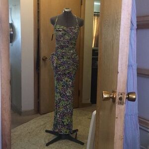 Anthropologie Multicolor Floral Maxi Dress